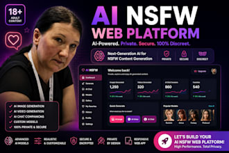 develop saas ai nsfw web, ai character chatbot, ai companion app