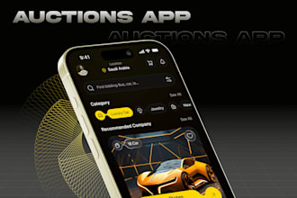 build ai car auction app, auction bidding  app, ai real estate auction trade app