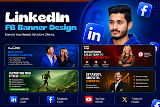 design premium brand covers, banners and social media covers