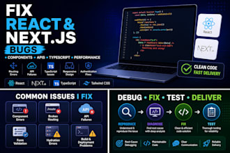 fix react nextjs typescript and frontend bugs