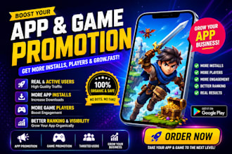 do android mobile app promotion game promotion, mobile app marketing app install