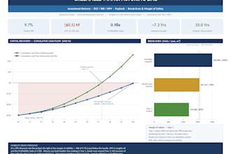 do professional financial feasibility study with dcf irr and projections