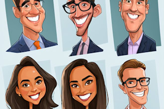 draw big head cartoon from your photo