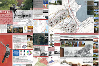 professional architecture and landscape presentation boards