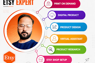 be your etsy virtual assistant, etsy product listings,  etsy digital product