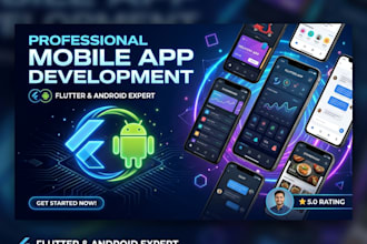 develop a custom android app using flutter