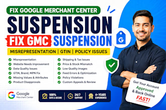 fix google merchant center suspension fix gmc suspension misrepresentation gtin
