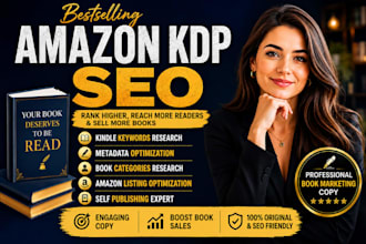 optimize amazon kdp book listing, kdp seo, kindle keywords, metadata optimize