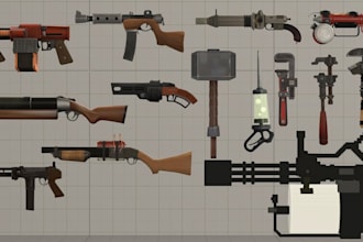 rip 3d model game assets vehicles weapon from game rig and port sfm vrchat gmod