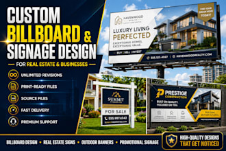 custom billboard and signage design for real estate and businesses