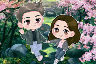 anime character an illustration and anime character
