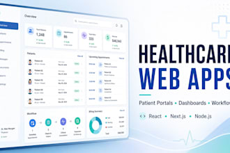 develop healthcare software and patient management web apps