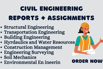 do civil and transportation enginering assigment and task