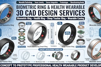 develop biometric ring, health ring, sleep tracker ring wearable casing device