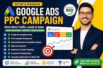setup and manage PPC campaign, PPC ads promotion, highly profitable google ads