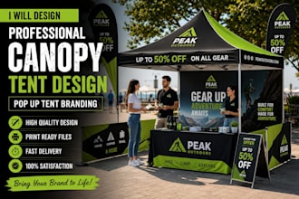 design professional canopy tent or  pop up tent design