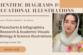 create educational flowcharts and scientific illustrations