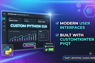 build a custom python desktop gui app for automation and workflow