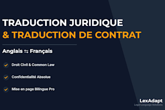 translate english to french legal contracts