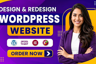 design or redesign wordpress website, landing page expert