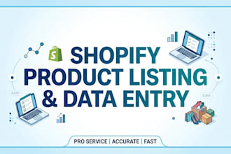 do professional ecommerce product listing and data entry