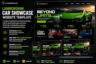 provide a premium luxury car website template