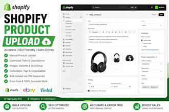 shopify product upload shopify product listing ebay vinted bulk product listing