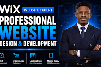 wix website design, redesign wix website, develop wix landing page, wix expert
