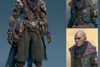 draw custom video game characters and avatars