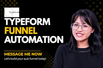 setup typeform quiz funnel automation workflow CRM integration zapier make com