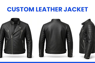 make custom premium leather jacket , coat , streetwear and tech pack