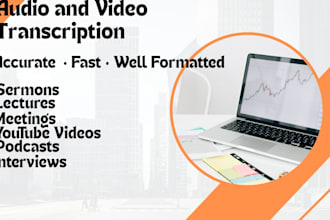 transcribe audio and video into accurate text