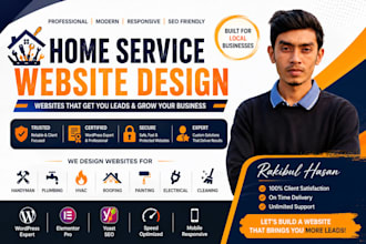 design a handyman, plumbing, hvac, roofing, contractor wordpress website