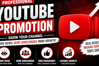 do organic youtube video promotion to USA audience for real USA subscribers
