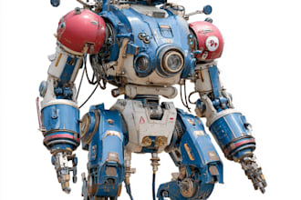 draw custom mecha robot