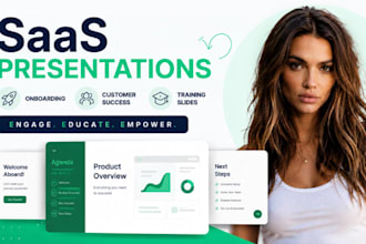 saas onboarding presentation, customer success deck, saas training slides design