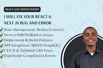 fix bugs, add features or optimize your react nextjs app fast
