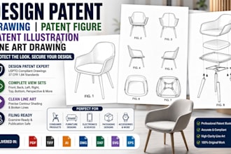 design patent drawing patent figure patent illustration line art drawing filing
