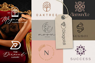 create glamour logo for watch, perfume, cosmetic, fashion, clothing and jewelry