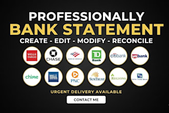 reconcile bank statement PDF to editable format