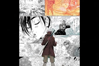 create custom manga comic pages and characters