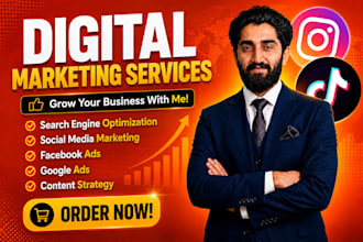do digital marketing, google ads, facebook ads and SEO