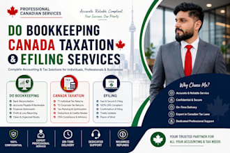 do bookkeeping, canada taxation and efiling