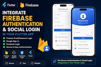 integrate firebase authentication and social login in your flutter app
