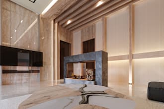 do living room interior design and 3d renders