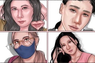 draw minimalist vector portraits from your photo