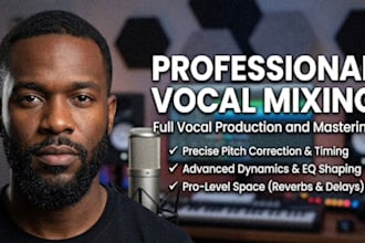 provide industry standard vocal mixing and mastering