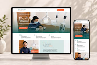 build and launch a website for dental clinic, dentist website