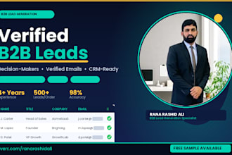 build a verified b2b lead list with decision maker emails