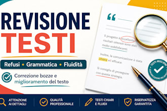 proofread and edit texts in italian